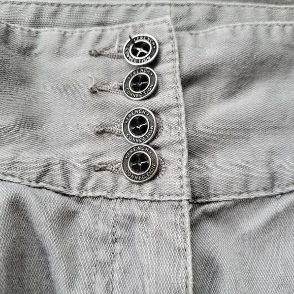 French Connection Denim Button Zipped Carrot Pants Joggers - Picture 7 of 9